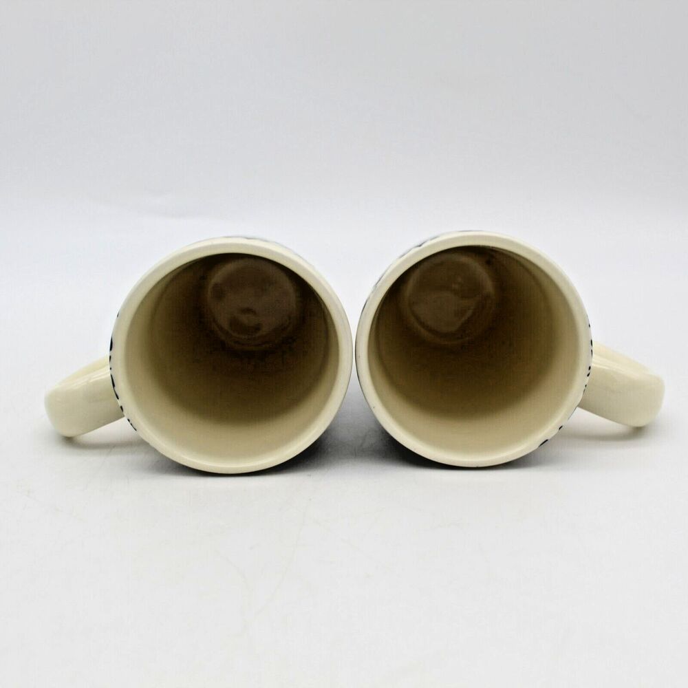 Teapot & 4 Tall Cups Blue Floral Tea Set with Loose Tea Filter Vintage Boxed - Picture 13 of 16